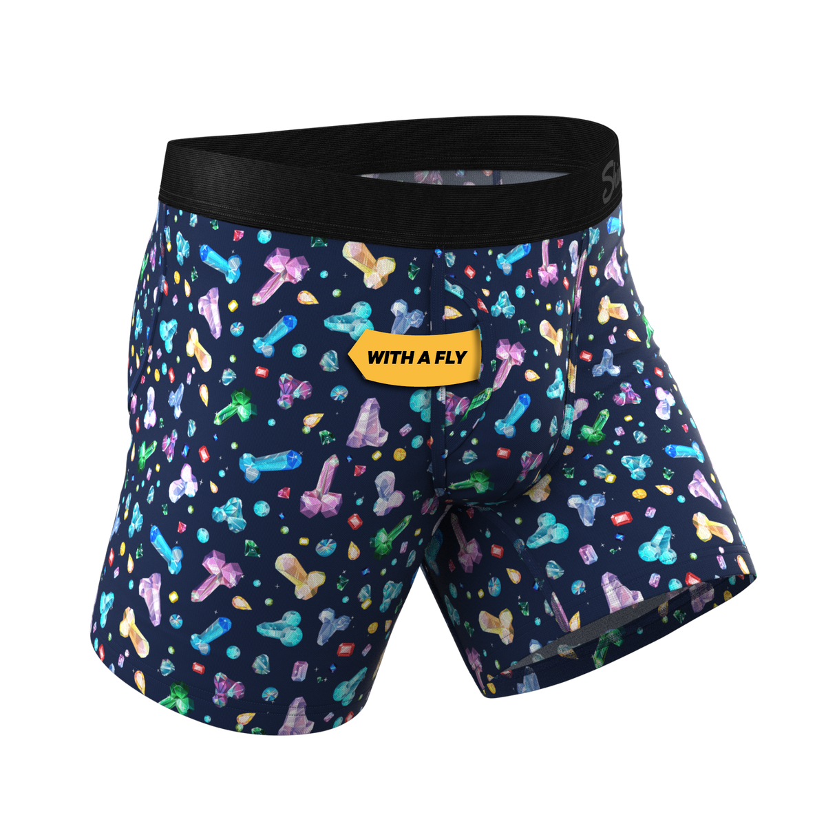 The Family Jewels | Testicular Cancer Foundation Ball Hammock® Pouch Underwear with Fly - Shinesty