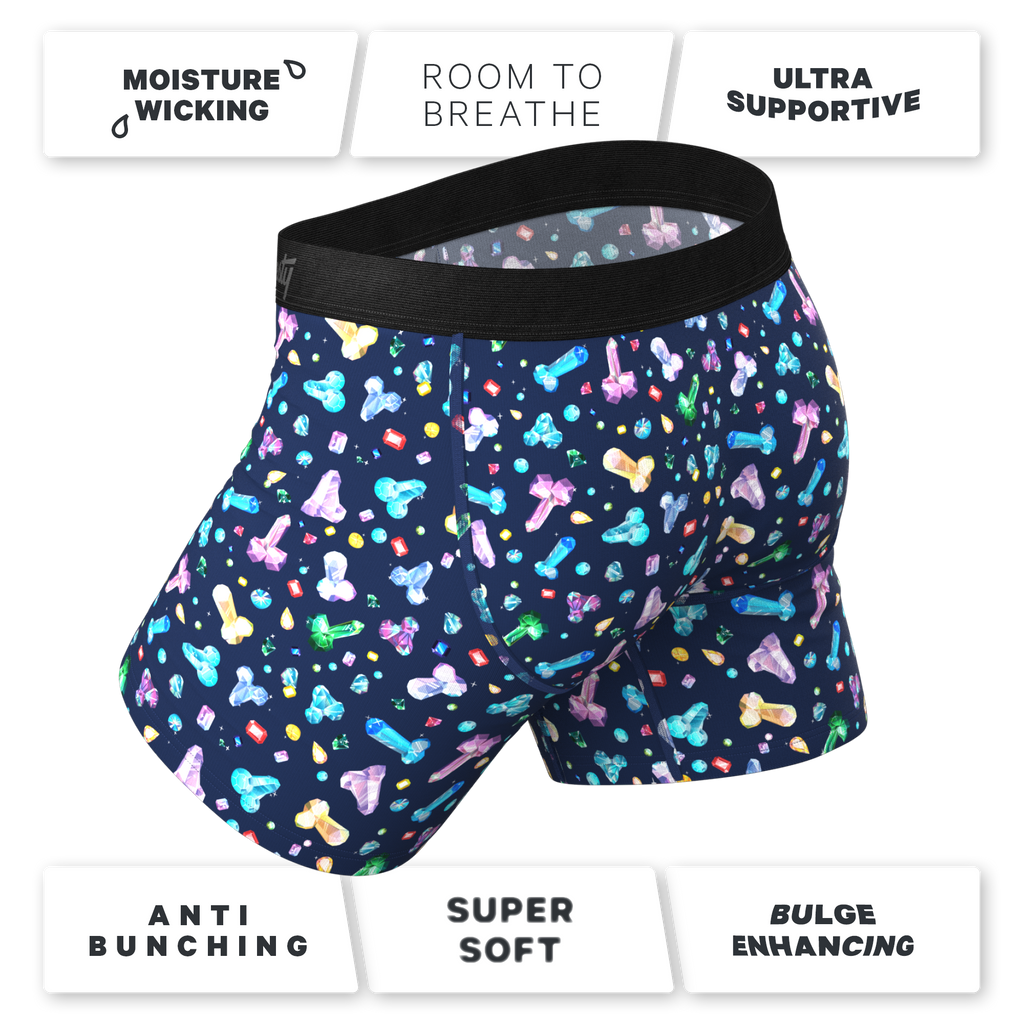 The Family Jewels | Testicular Cancer Foundation Ball Hammock® Pouch Underwear with Fly - Shinesty