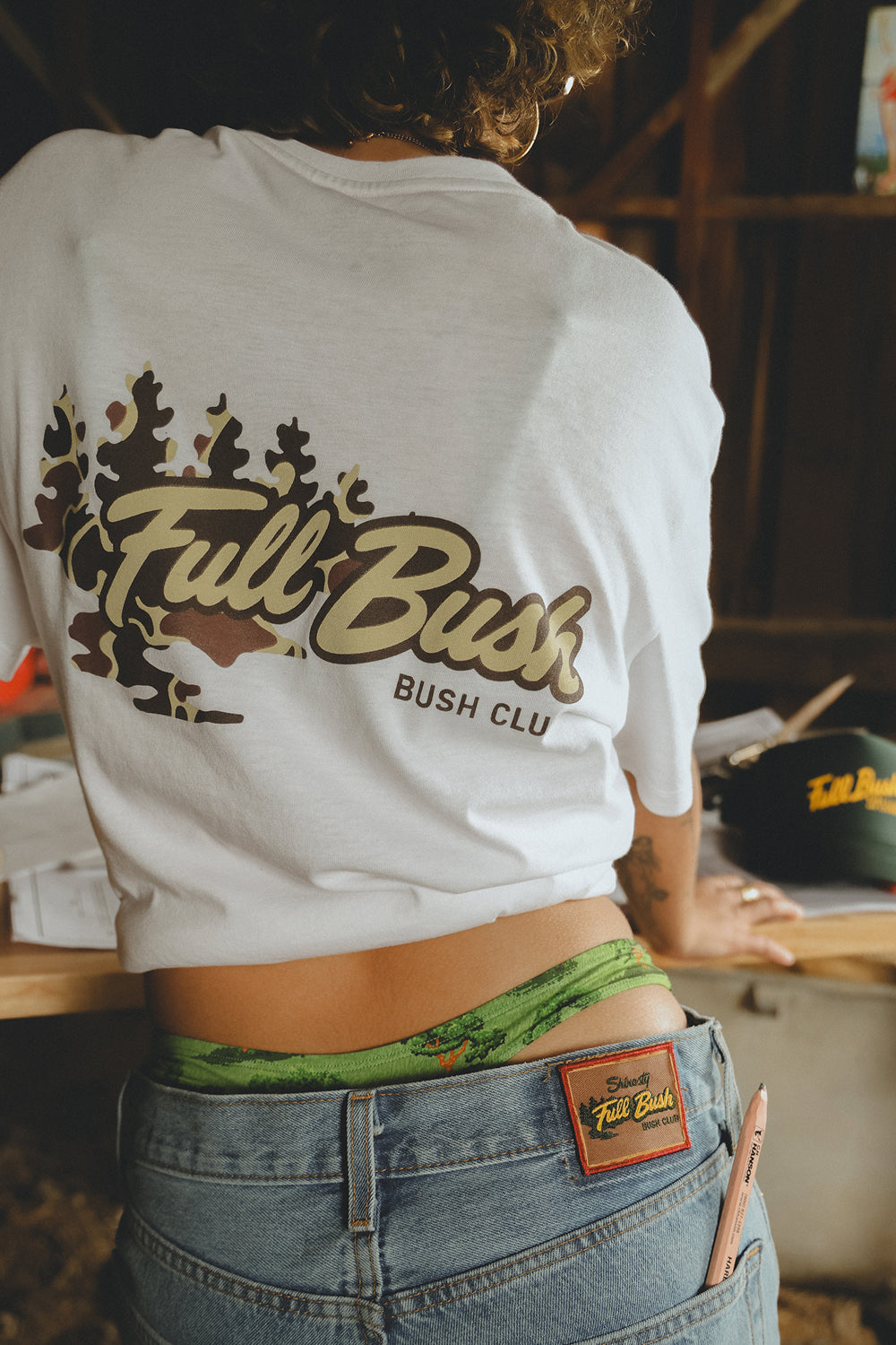 The Pruning Party | White Full Bush Bush Club Everyman™ T Shirt - Shinesty
