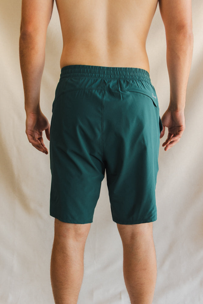 The Green Way | Green Deck Stripe Ball Hammock® 9 Inch Athletic Shorts - Shinesty