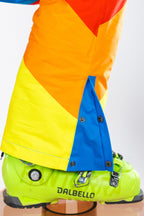 The Groovy Gondola | Orange Retro Swirl One Piece Ski Suit - Shinesty