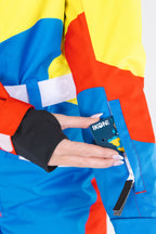 The Groovy Gondola | Orange Retro Swirl Women's One Piece Ski Suit - Shinesty