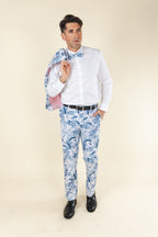 The Gilded Lily | Crosshatch Lilies Suit Pants - Shinesty