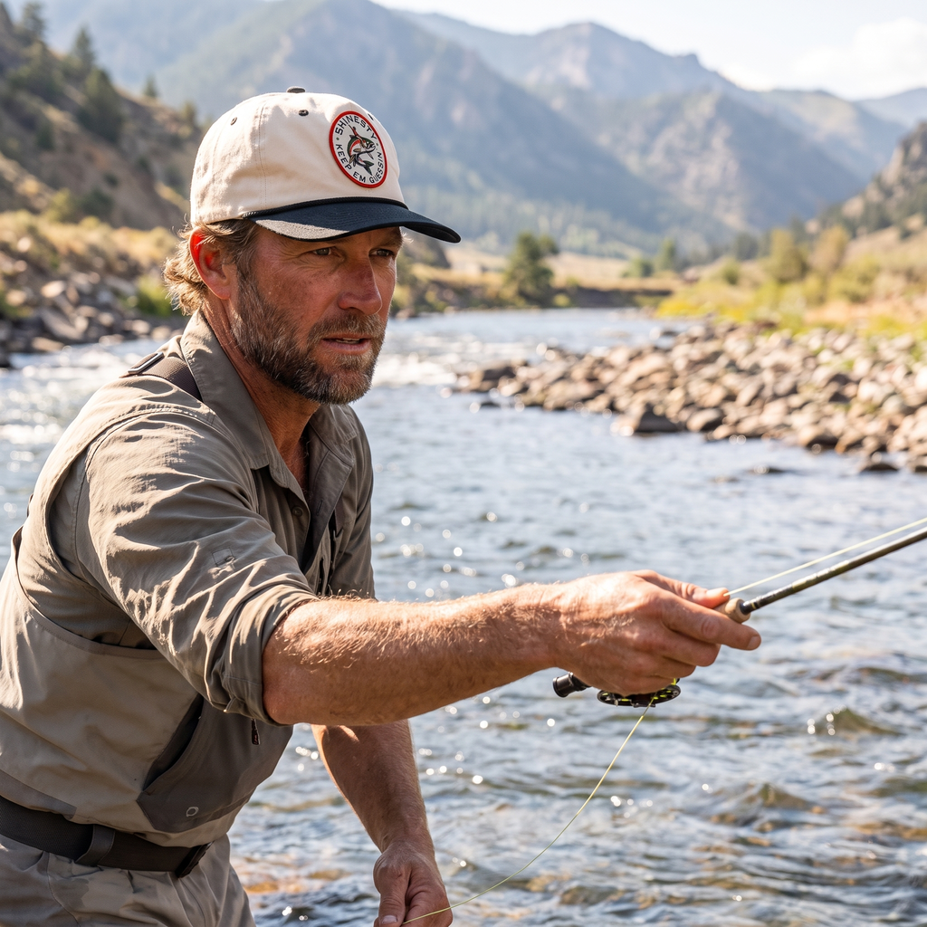 The Rowdy Angler | Fish Cowboy 5 Panel Canvas Hat - Shinesty
