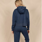 The Big Blue | Navy Goldilocks™ Women’s Half Zip Lounge Hoodie - Shinesty