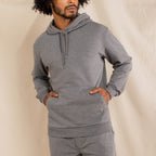 The Seattle Skyline | Grey Goldilocks™ Men’s Lounge Hoodie - Shinesty