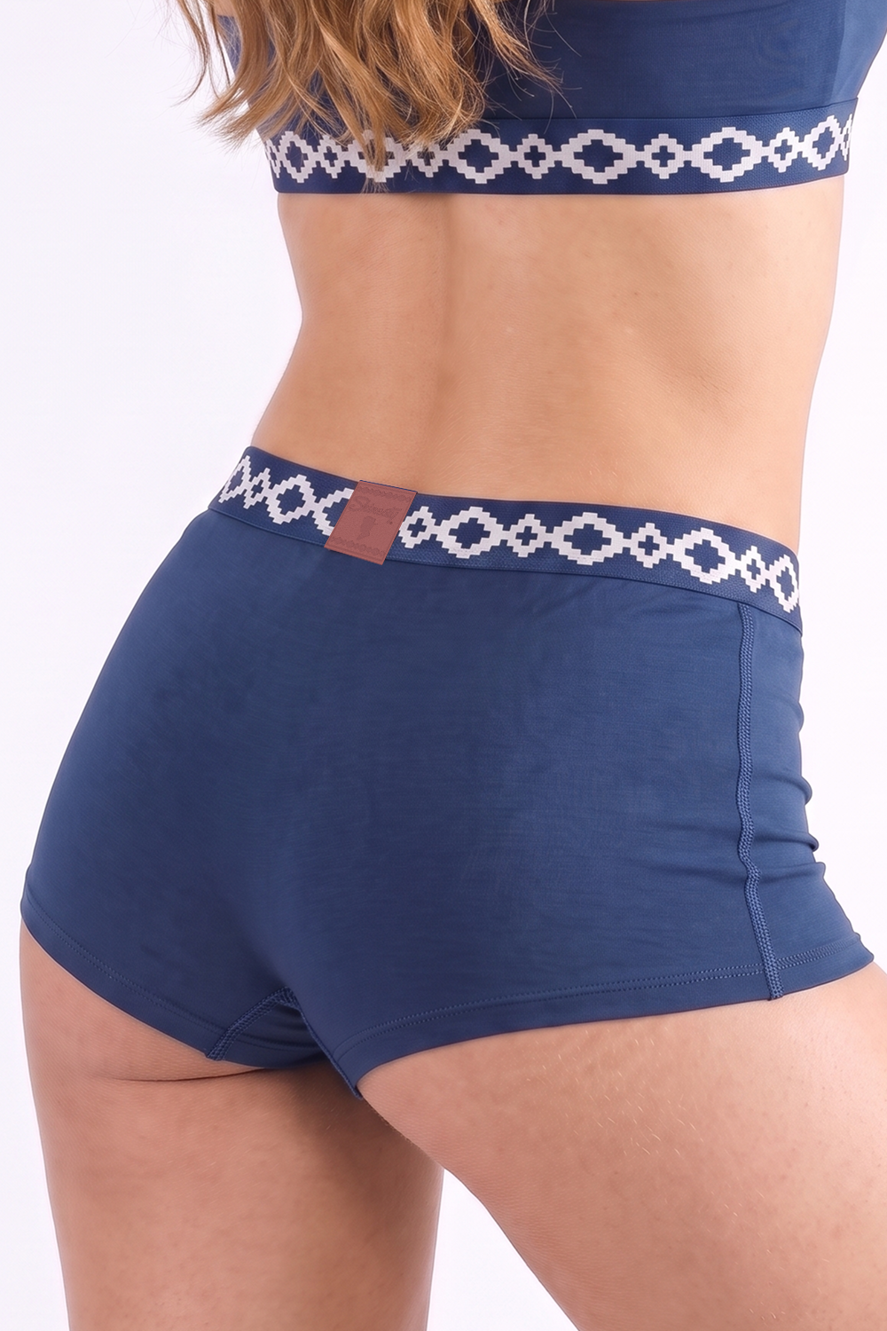 The Big Corbina Blue | La Matera x Shinesty Navy Boyshort Underwear with Waistband - Shinesty