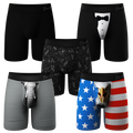 The Ultra Staples Mix | Long Leg Ball Hammock® Pouch Underwear With Fly 5 Pack - Shinesty