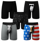 The Ultra Staples Mix | Long Leg Ball Hammock® Pouch Underwear With Fly 5 Pack - Shinesty