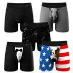The Ultra Cores Mix | Ball Hammock® Pouch Boxer Briefs with Fly 5 Pack - Shinesty
