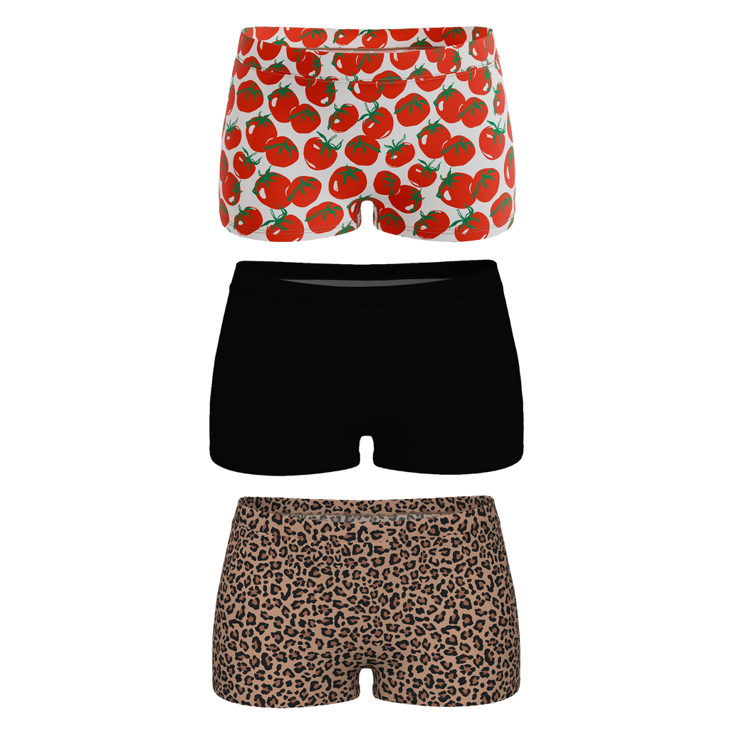 The For the Girls | Boyshort Underwear 3 Pack - Shinesty
