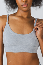 The Intramural Champ | Heather Grey Boob Hammock™ Scoop Bralette - Shinesty