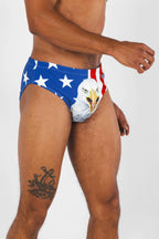 The Mascot | American Flag Ball Hammock® Pouch Swim Brief - Shinesty