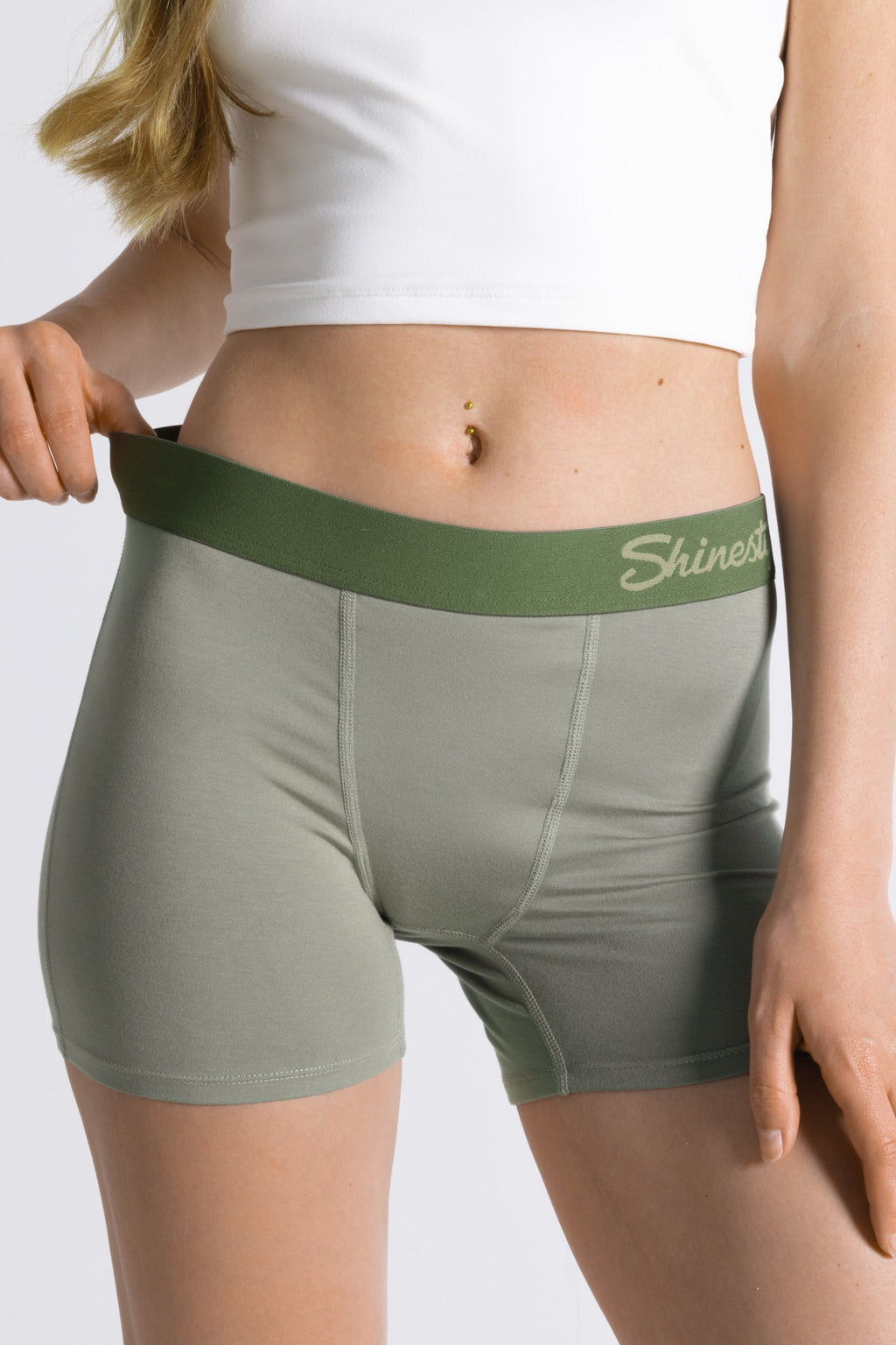The Manzanilla | Olive Green Women’s Boxers - Shinesty