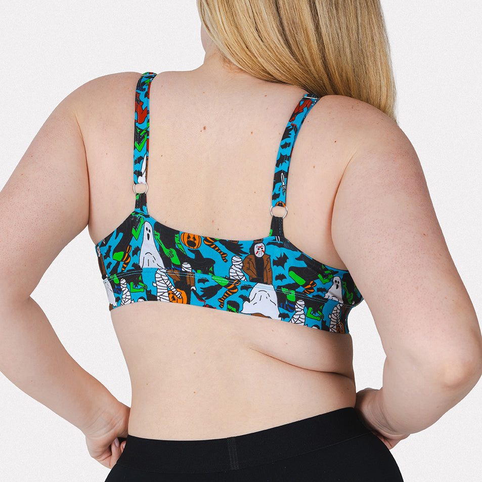 The Monster Smash | Halloween Characters Boob Hammock™ Plunge Bralette - Shinesty