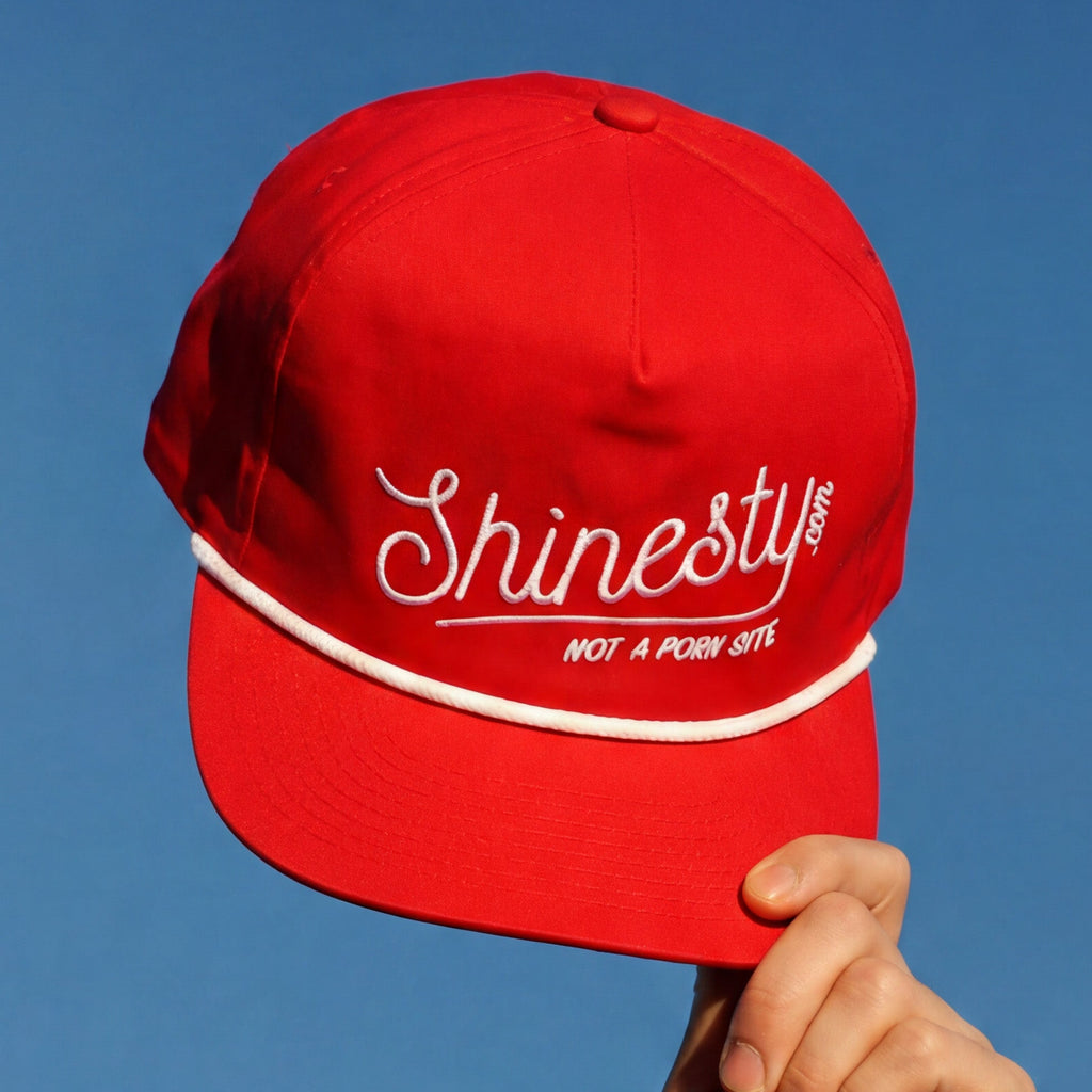 We're Not A Porn Site | Shinesty Snapback Hat - Shinesty