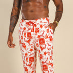 The Santa Slays | Christmas Toile SleepDeep™ Men’s Pajama Joggers - Shinesty