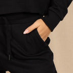 The Threat Level Midnight | Black Goldilocks™ Women’s Lounge Joggers - Shinesty