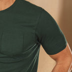 The Bistro | Forest Green Everyman™ Pocket T Shirt - Shinesty