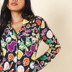 The Charcuterie | Charcuterie SleepDeep™ Long Sleeve Pajama Dress - Shinesty