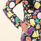 The Charcuterie | Charcuterie SleepDeep™ Long Sleeve Pajama Dress - Shinesty