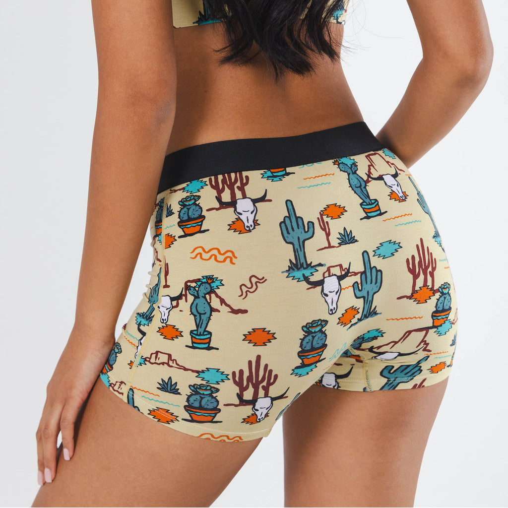 The Mirage | Western Cactus Women’s Boxers - Shinesty