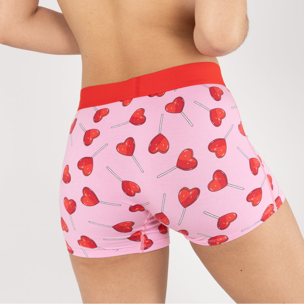 The Suckered In | Heart Lollipop Women’s Boxers - Shinesty
