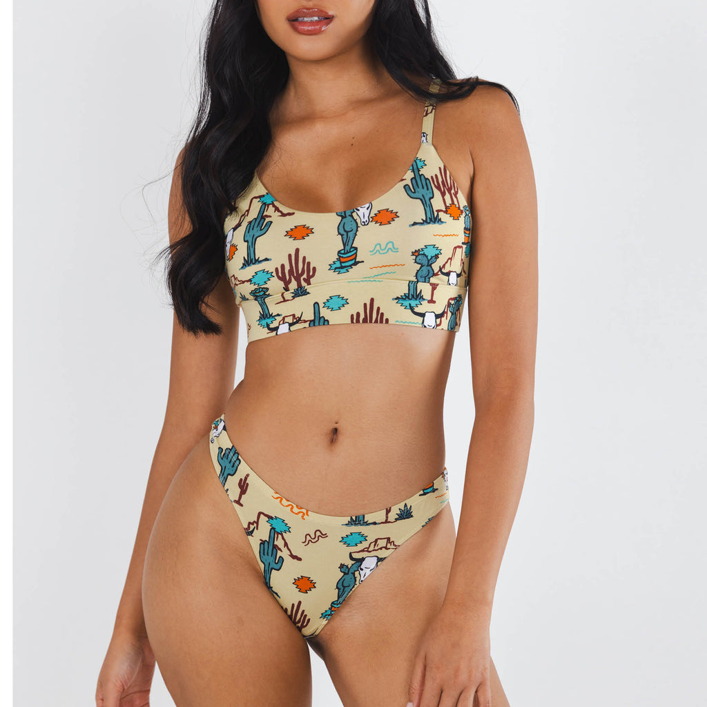 The Mirage | Western Cactus MicroModal Thong - Shinesty