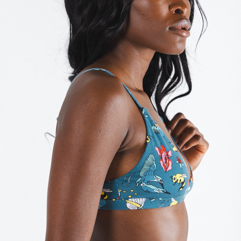 The Pollination Station | Birds and Bees Boob Hammock™ Triangle Bralette - Shinesty