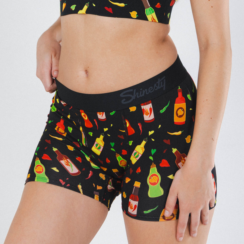 The Gotcha Sriracha | Hot Sauce Women’s Boxers - Shinesty