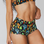 The Super Shroom | Neon Mushrooms Modal Boyshort Underwear - Shinesty