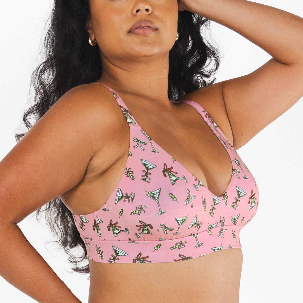 The Teeny Tini | Martini Boob Hammock™ Plunge Bralette - Shinesty