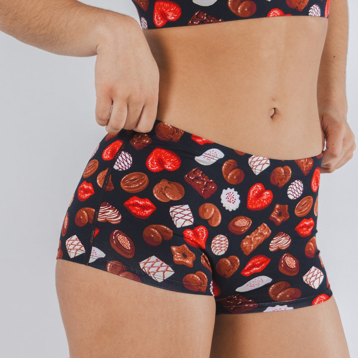 The Bonbons | Naughty Chocolates Modal Boyshort Underwear - Shinesty