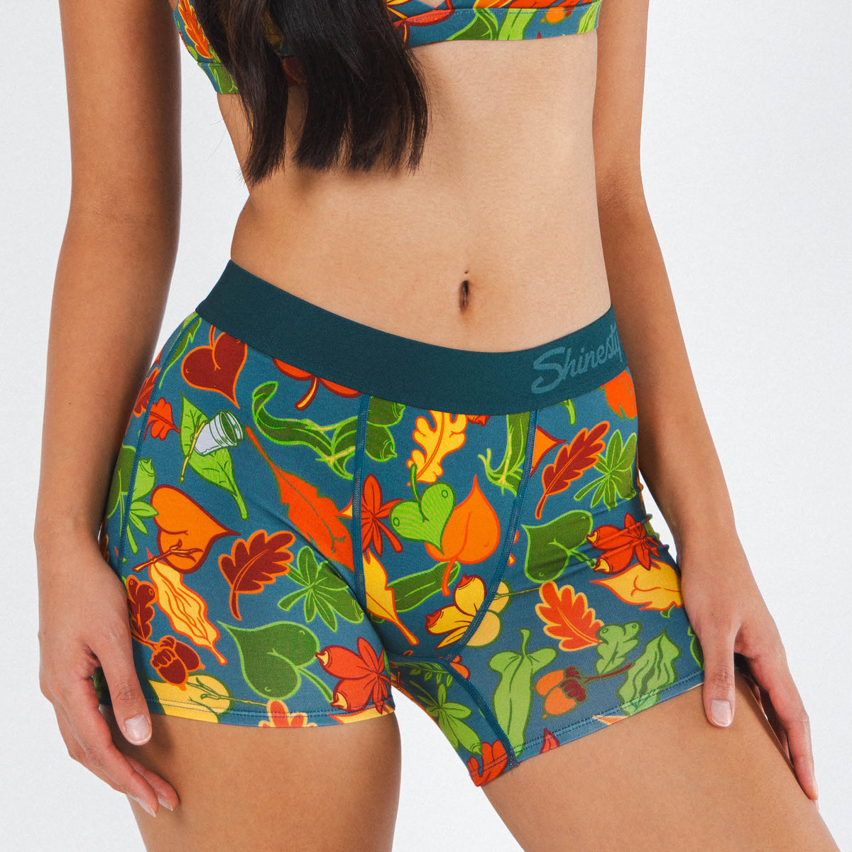 The Leaf Peeps | Naughty Leaves Women’s Boxers - Shinesty