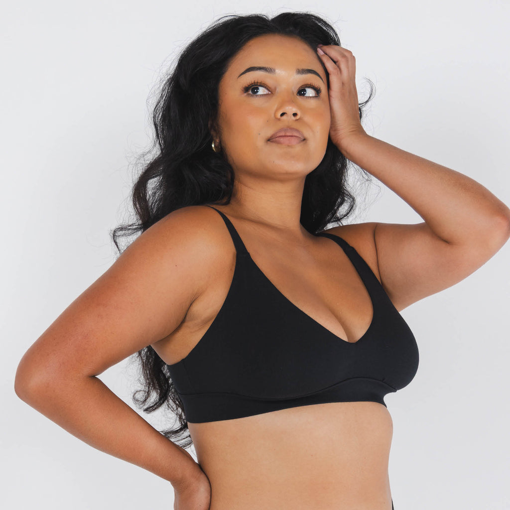 The Threat Level Midnight | Boob Hammock™ Plunge Bralette 3 Pack - Shinesty