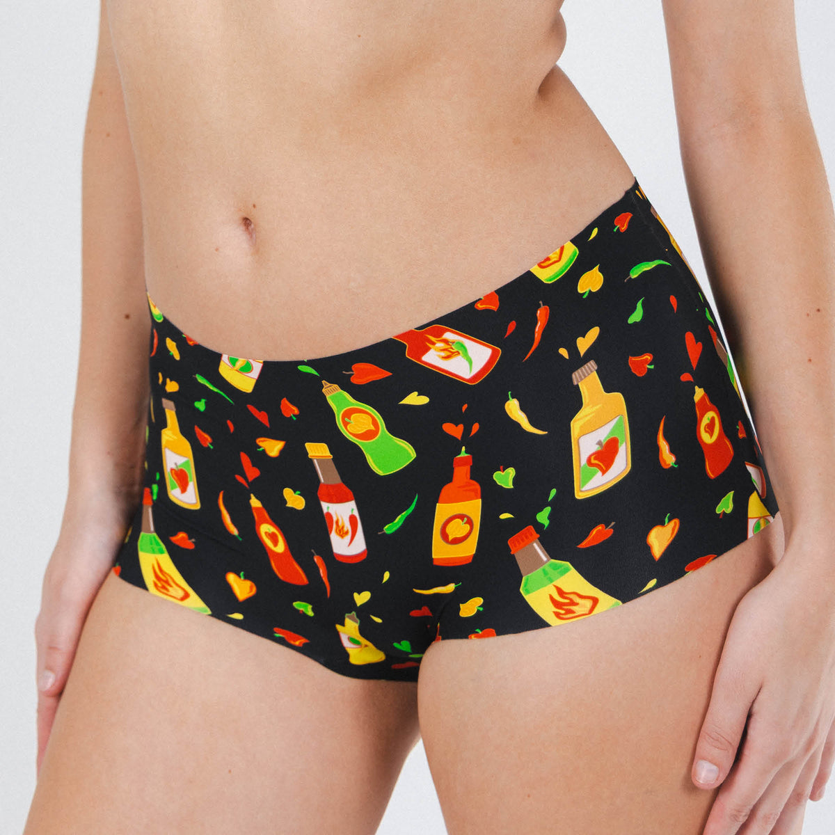 The Gotcha Sriracha | Hot Sauce Women’s Seamless Boyshort - Shinesty