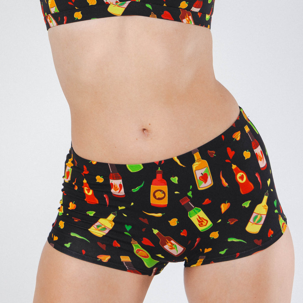 The Gotcha Sriracha | Hot Sauce Modal Boyshort Underwear - Shinesty
