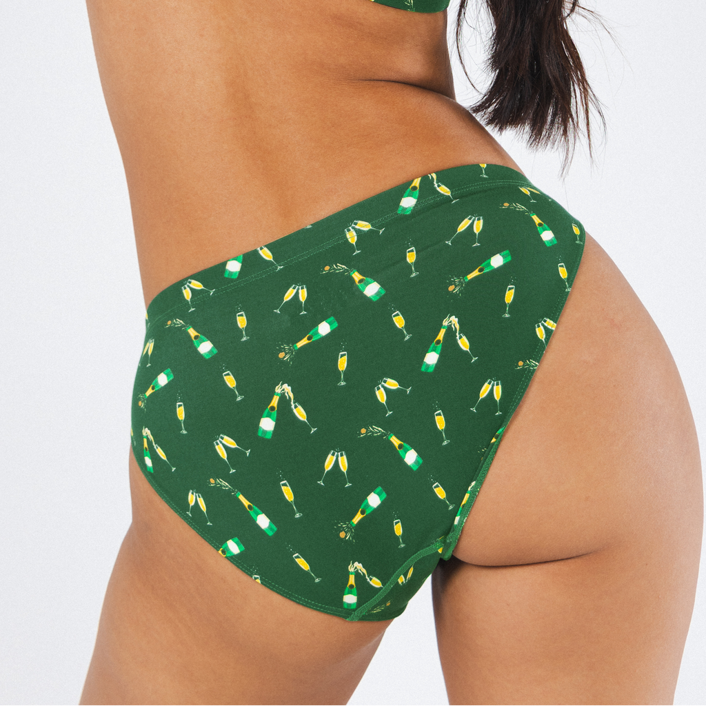 The Champagne Showers | New Years Modal Bikini Underwear - Shinesty
