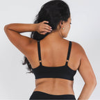 The Threat Level Midnight | Black Boob Hammock™ Plunge Bralette - Shinesty