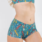 The Ski In Ski Out | Retro Ski Modal Boyshort Underwear - Shinesty