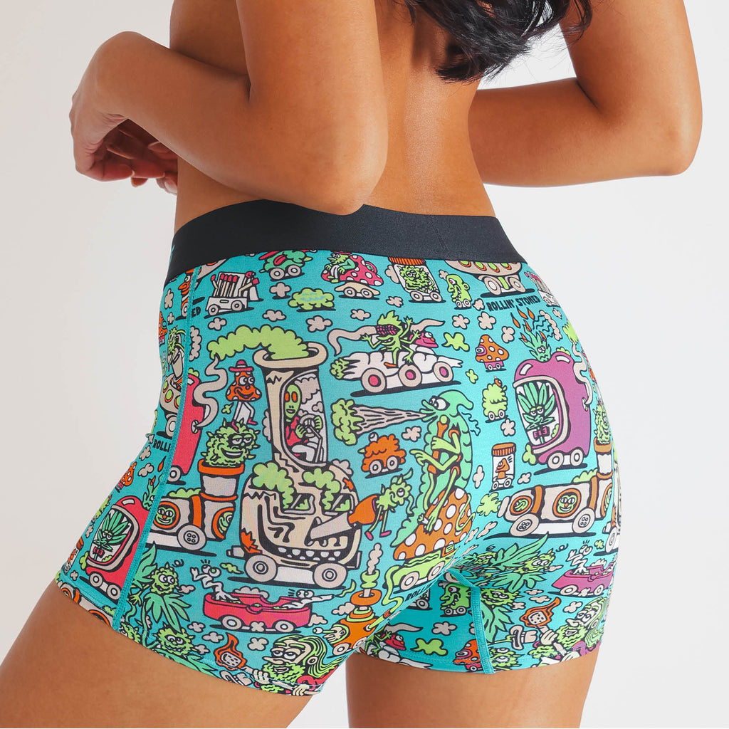 The Rolling Stoned | Shinesty x Killer Acid Women’s Boxers - Shinesty