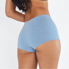 The Chambray All Day | Blue Chambray Modal Boyshort Underwear - Shinesty