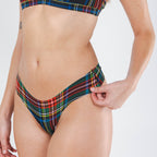 The Cappuccino | Holiday Tartan Plaid Seamless Thong - Shinesty