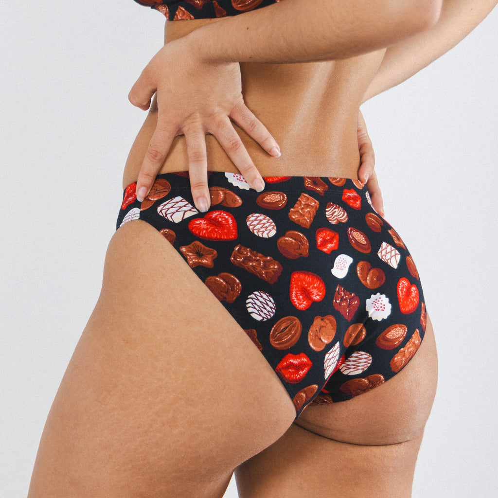 The Bonbons | Naughty Chocolates Modal Bikini Underwear - Shinesty