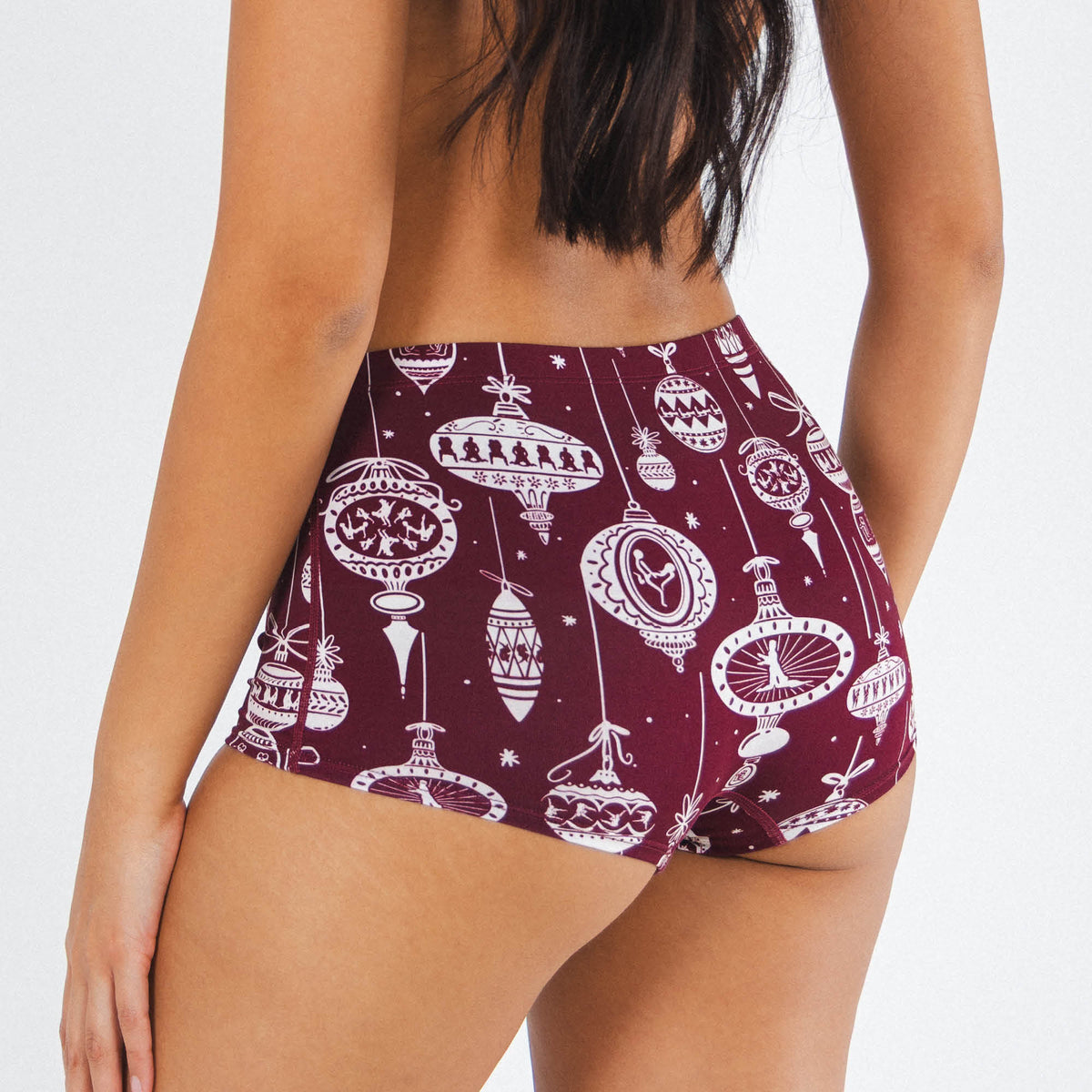The Well Hung | Naughty Ornament Modal Boyshort Underwear - Shinesty