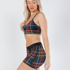 The Cappuccino | Holiday Tartan Plaid Women’s Boxers - Shinesty