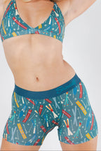 The Ski In Ski Out | Retro Ski Women’s Boxers - Shinesty