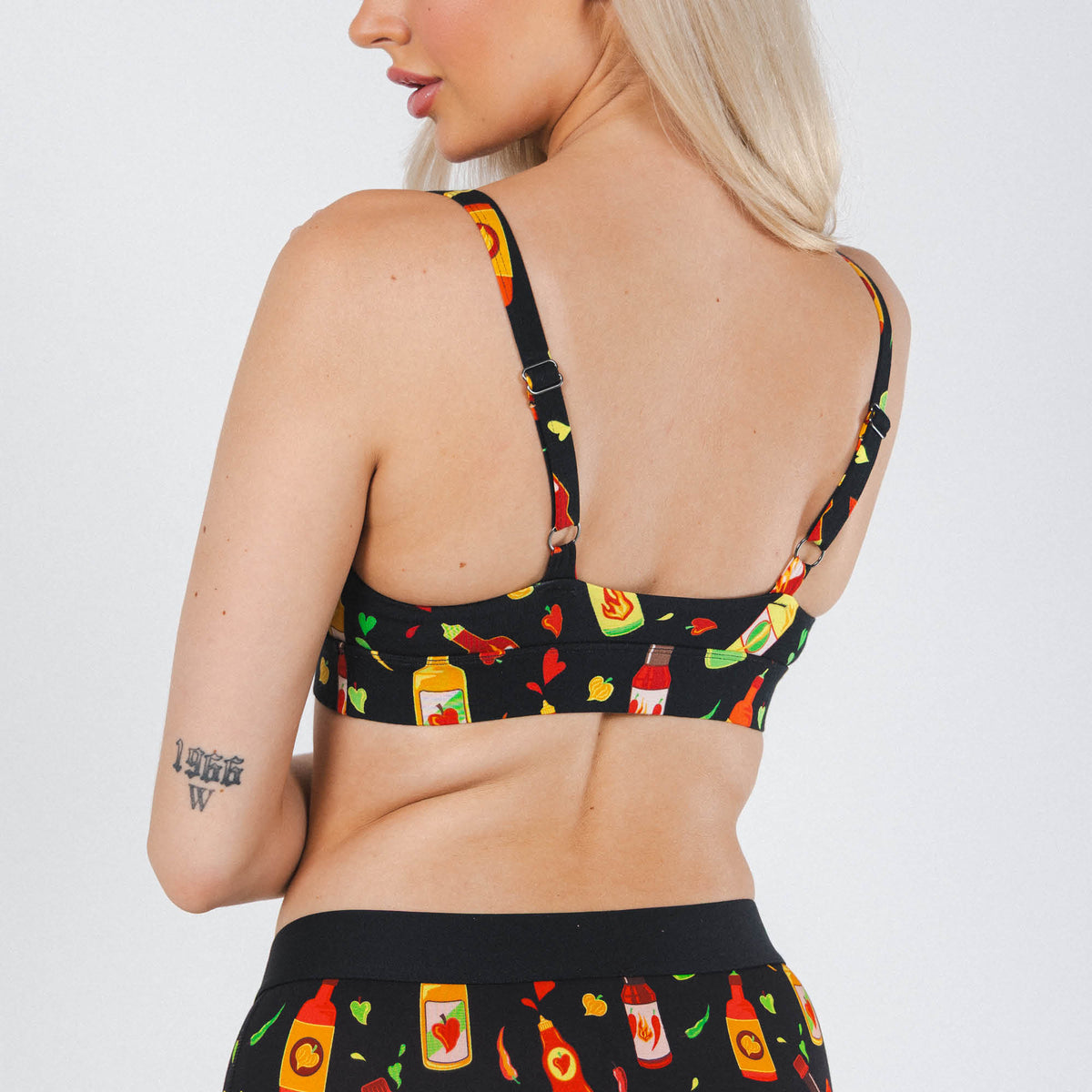 The Gotcha Sriracha | Hot Sauce Boob Hammock™ Plunge Bralette - Shinesty