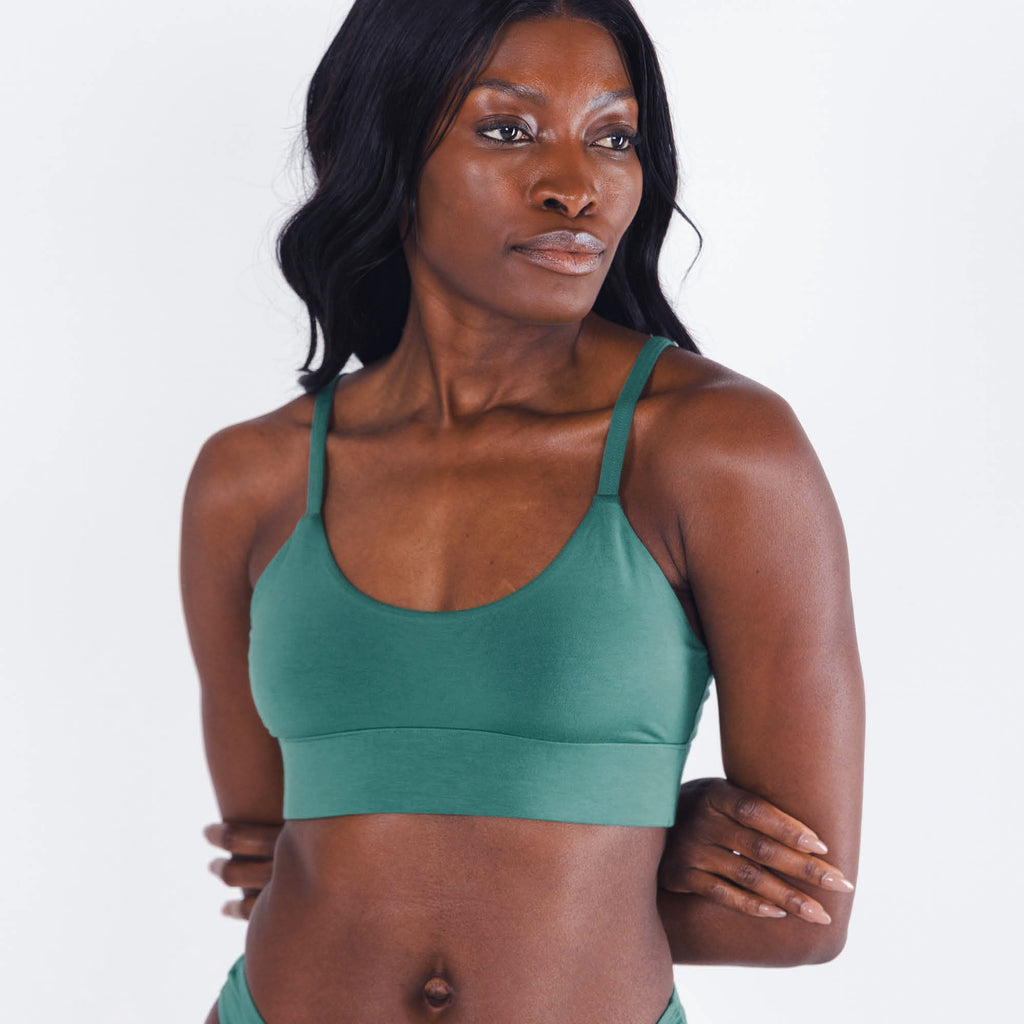 The Curacao | Teal Boob Hammock™ Scoop Bralette - Shinesty