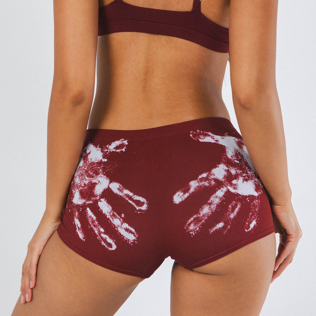 The Sous Chef | Flour Hand Print Modal Boyshort Underwear - Shinesty